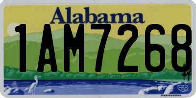 AL license plate 1AM7268