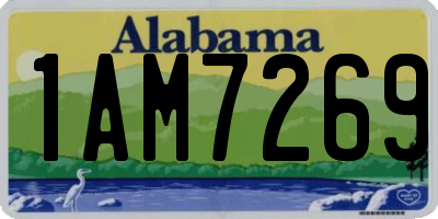 AL license plate 1AM7269