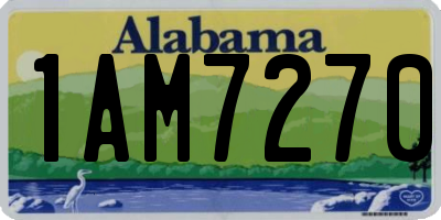 AL license plate 1AM7270