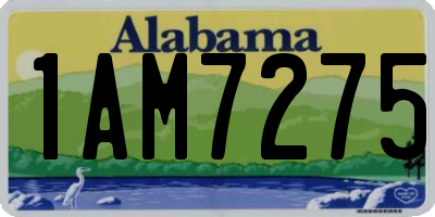 AL license plate 1AM7275