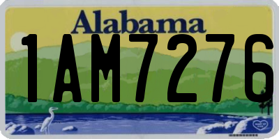AL license plate 1AM7276