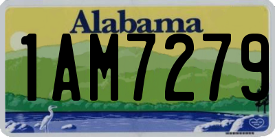 AL license plate 1AM7279