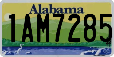 AL license plate 1AM7285