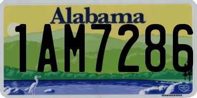 AL license plate 1AM7286