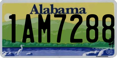 AL license plate 1AM7288