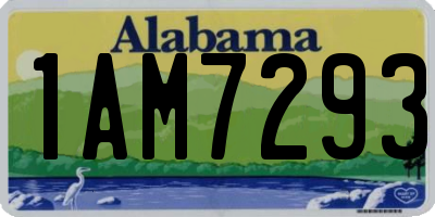 AL license plate 1AM7293