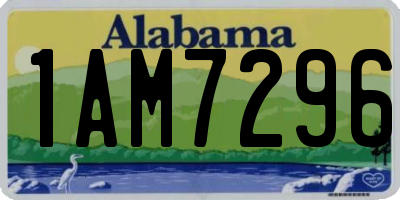 AL license plate 1AM7296