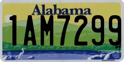 AL license plate 1AM7299