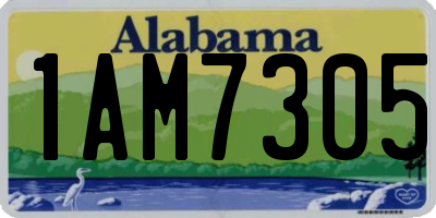 AL license plate 1AM7305