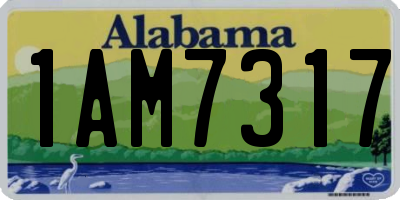AL license plate 1AM7317