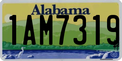 AL license plate 1AM7319