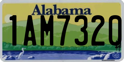 AL license plate 1AM7320