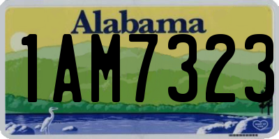 AL license plate 1AM7323