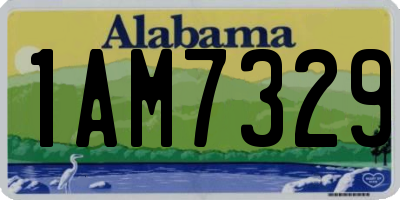 AL license plate 1AM7329