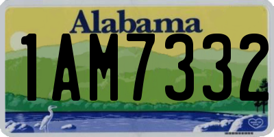 AL license plate 1AM7332