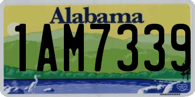 AL license plate 1AM7339