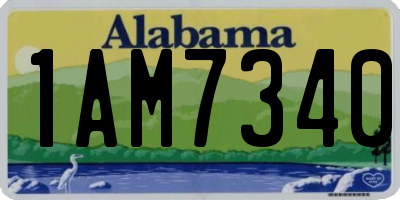 AL license plate 1AM7340
