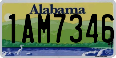 AL license plate 1AM7346