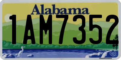 AL license plate 1AM7352