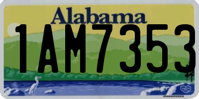 AL license plate 1AM7353