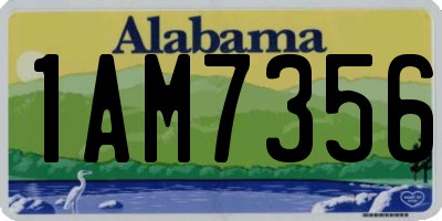 AL license plate 1AM7356