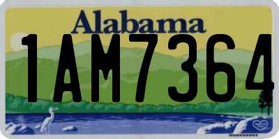 AL license plate 1AM7364