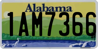 AL license plate 1AM7366