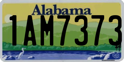 AL license plate 1AM7373