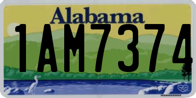 AL license plate 1AM7374