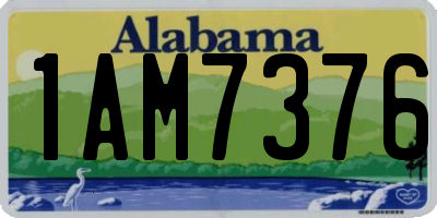 AL license plate 1AM7376