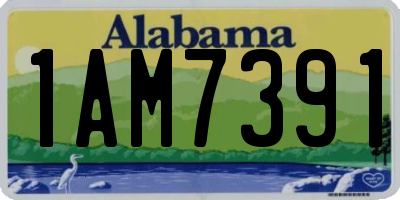 AL license plate 1AM7391