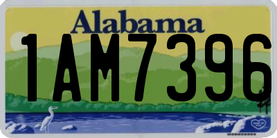 AL license plate 1AM7396