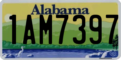 AL license plate 1AM7397