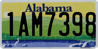 AL license plate 1AM7398