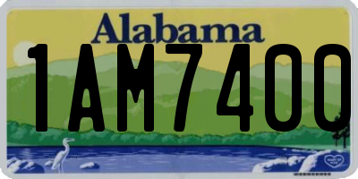 AL license plate 1AM7400