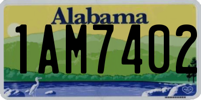 AL license plate 1AM7402