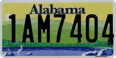 AL license plate 1AM7404