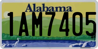 AL license plate 1AM7405