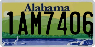 AL license plate 1AM7406