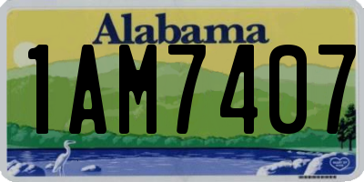 AL license plate 1AM7407