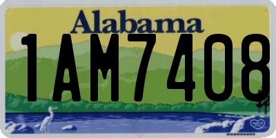 AL license plate 1AM7408