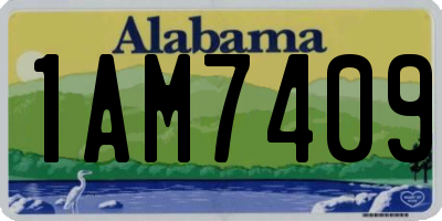 AL license plate 1AM7409