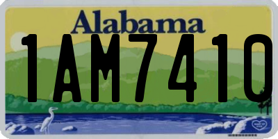 AL license plate 1AM7410