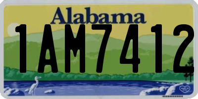 AL license plate 1AM7412