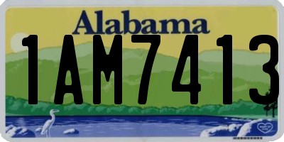 AL license plate 1AM7413