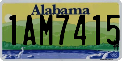 AL license plate 1AM7415