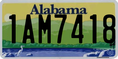 AL license plate 1AM7418