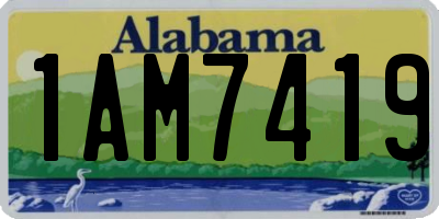 AL license plate 1AM7419