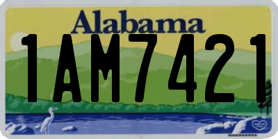 AL license plate 1AM7421