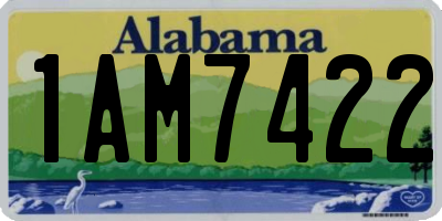 AL license plate 1AM7422